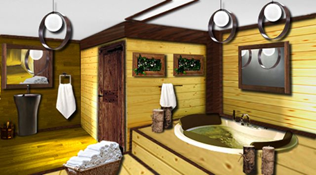 Salle de bain en bois