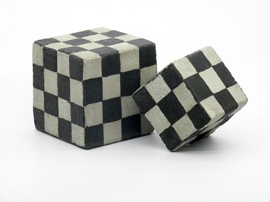 Presse papier Cube collection Damier